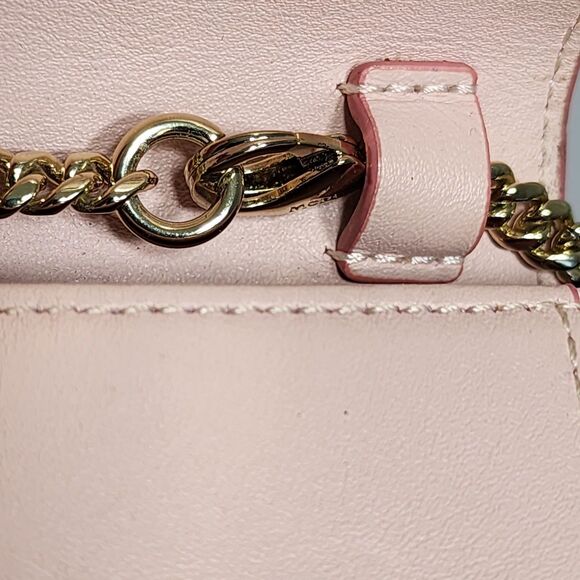 MCM Vintage Pink Visetos Mini Crossbody Chain Bag Purse Made in Korea 1990s - Picture 12 of 16